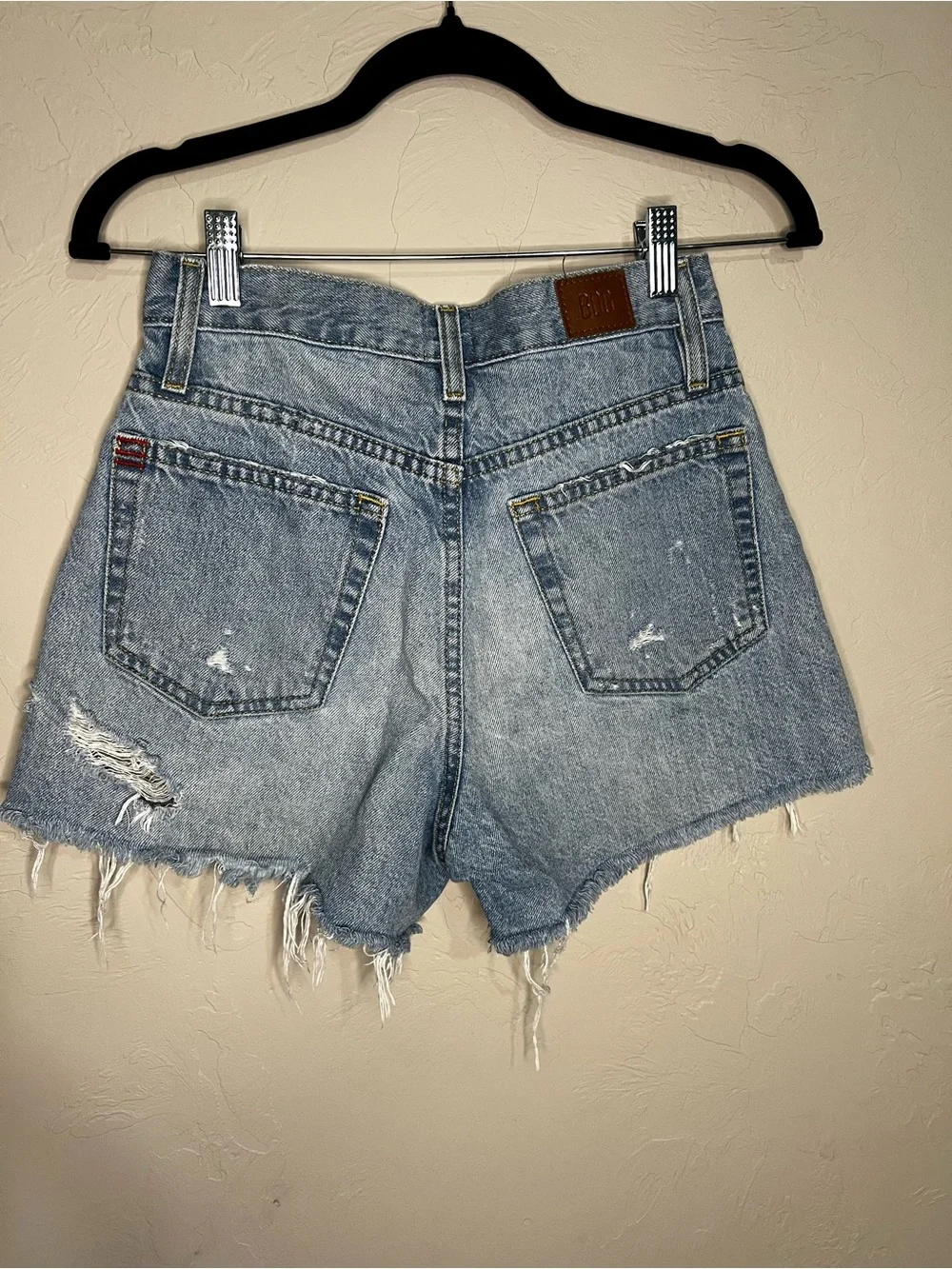 BDG Urban‎ Outfitters A Line High Rise Distressed Raw Hem Denim Shorts